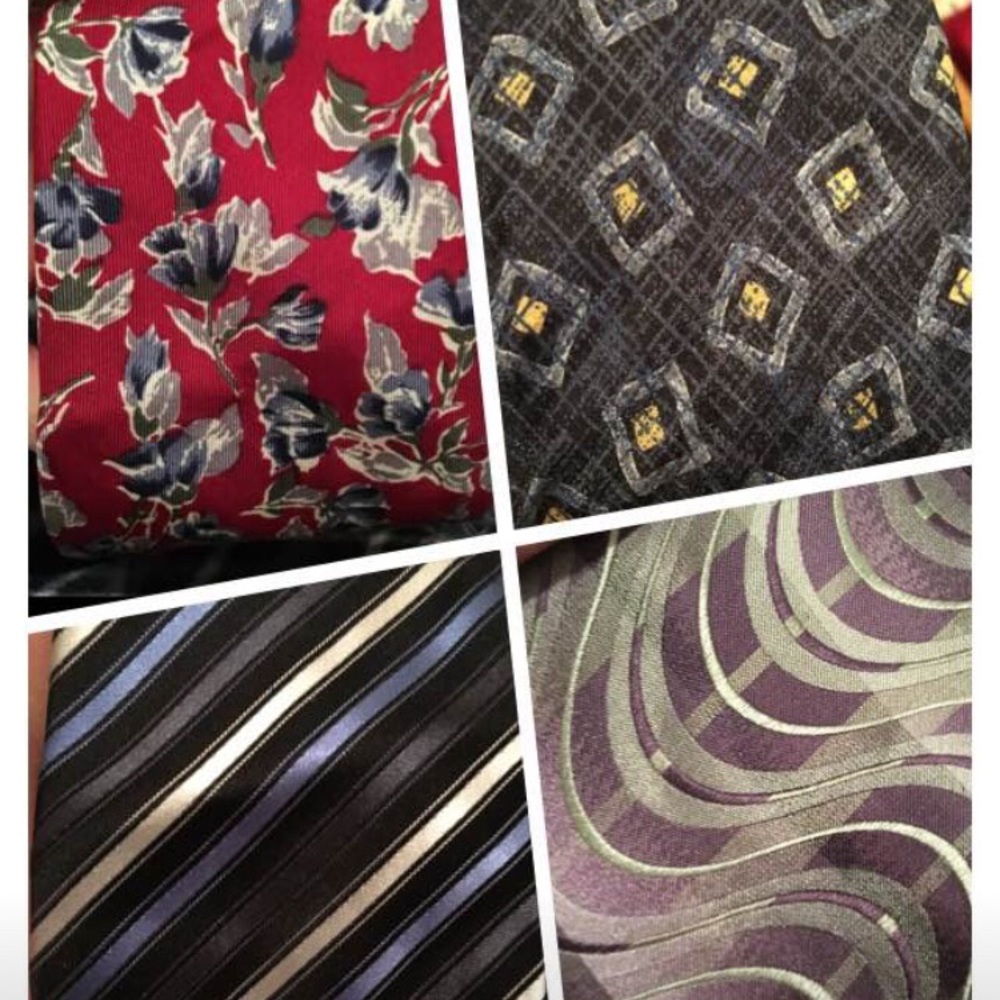 4 silk ties - Various brands